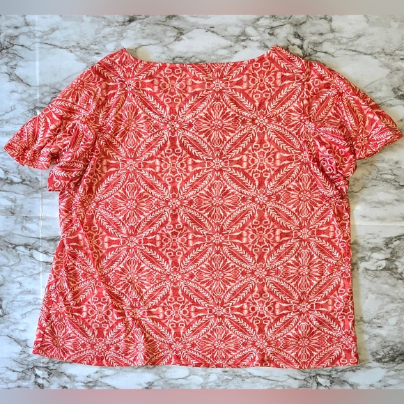 Westport Women's Red Patterned Blouse - Picture 3 of 5